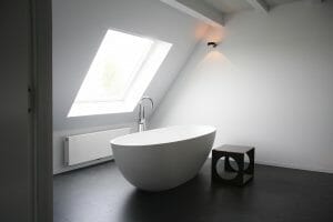 verbouwde badkamer